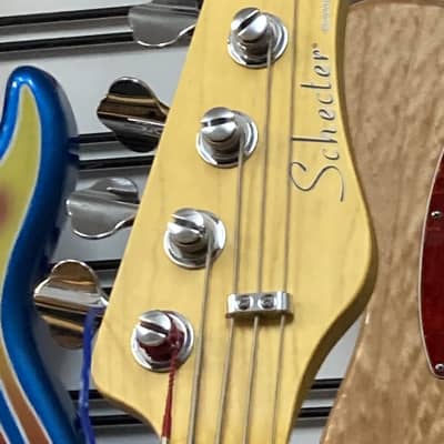 Schecter Diamond series (5) string electric bass Natural image 3
