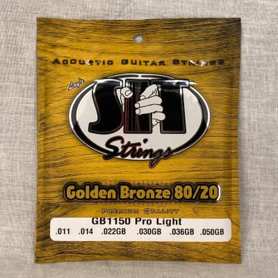 SIT GB1150 Golden Bronze 80/20 Acoustic Guitar Strings - Pro Light (11-50) image 1