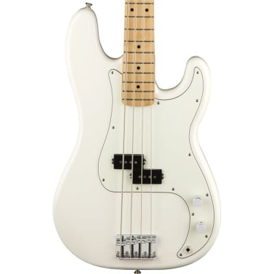 Fender Player Precision Bass Polar White Maple Neck for sale