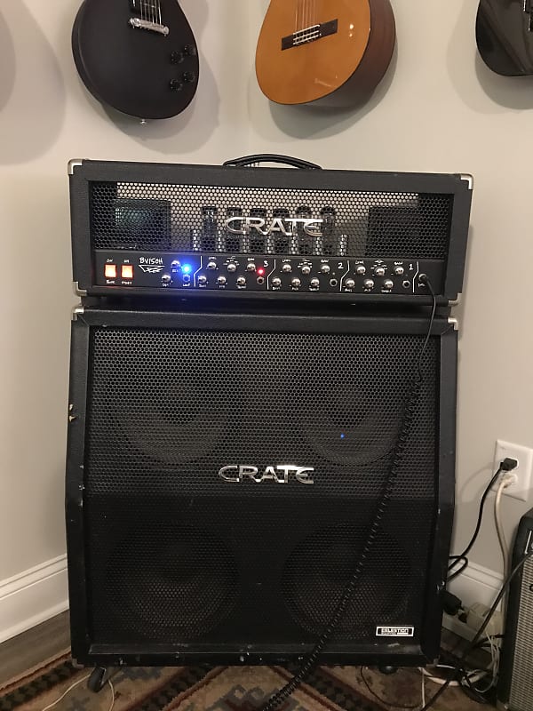 Crate Blue Voodoo 150H Amp Head & 4x12 Celestion Cab Combo Reverb