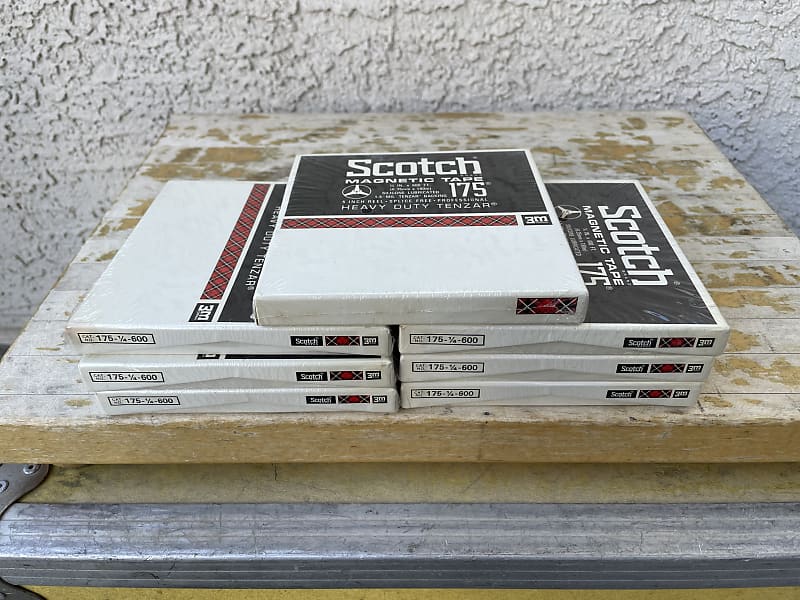 Vintage Scotch 175 Magnetic Tape Reel to Reel 5&#039; Inch Reels Lot Sealed NOS  			