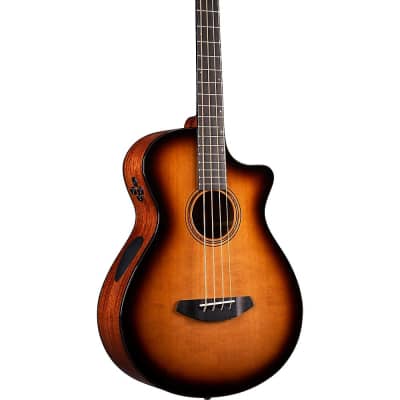 Breedlove Organic Solo Pro CE Red Cedar-African Mahogany Concerto Acoustic-Electric Bass Guitar Regular Edge Burst for sale