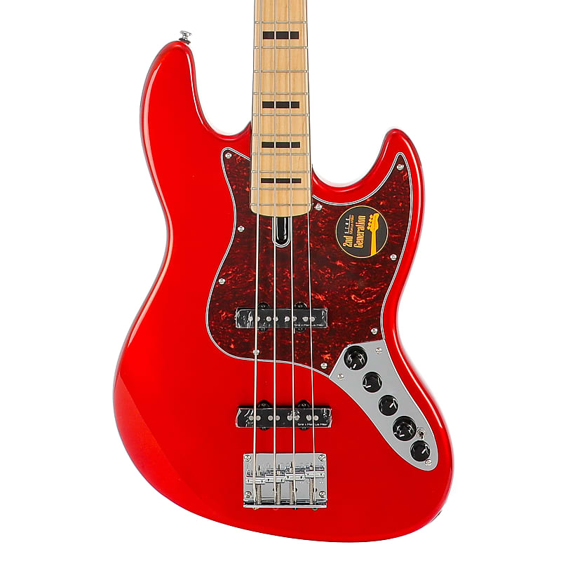 Sire Marcus Miller V7 Vintage Swamp Ash-4 (2nd Gen) Electric Bass Guitar - Bright Metallic Red image 1
