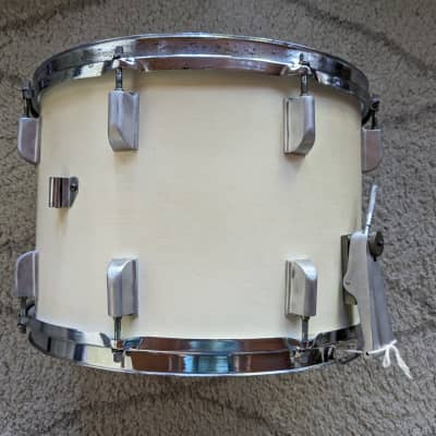 Vintage 14"x10" Revere (?) Marching Snare Drum - White image 4