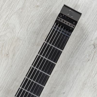Mayones Hydra Elite 7 7-String Headless Guitar, 3A Eye Poplar, Trans Black Satin image 8