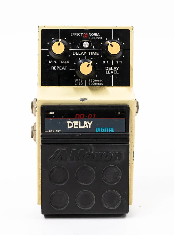 1980s Maxon DD-01 Stereo Digital Delay Guitar Effect Pedal - MIJ - Vintage