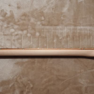 Strat Style Unfinished Neck Zebrawood on Hard Maple 22 Medium Tall Frets C Profile 9.5" Radius! image 10