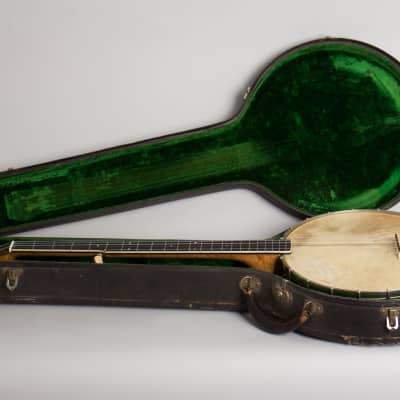 DeWick  5 String Banjo,  c. 1915, original black hard shell case. image 10