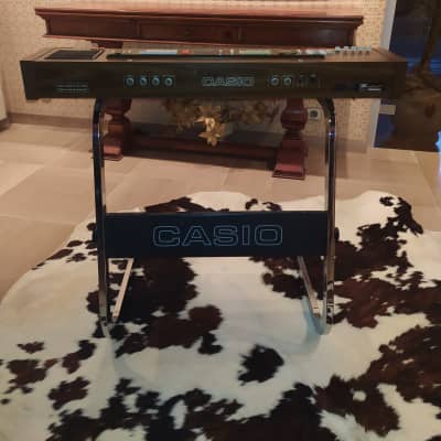 Casio CT-701 Casiotone + scanner pen + bar code scores + original Casio chrome stand RARE !
