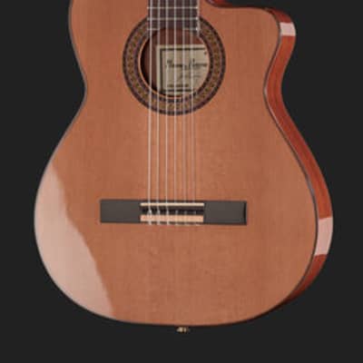 Raimundo Model 610E-C 4/4 Classical Electric Guitar with Cutaway NAT image 1