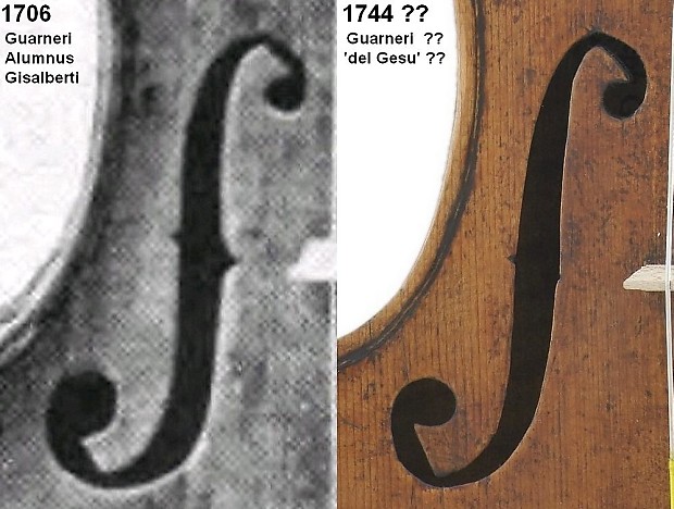 Joseph Guarnerius fecit Cremonae anno 1727 IHS Reverb