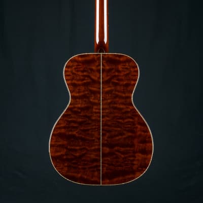 Santa Cruz OM-45 Renaissance Cedar and ‘The Tree’ Mahogany Custom with Japanese Awabi Pearl NEW image 3