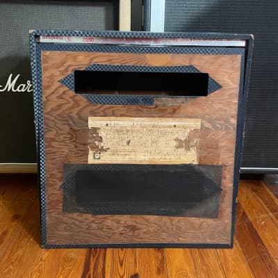 Vintage 1960’s Ampeg G-15 Gemini II Empty/Unloaded 1x15 Guitar Combo - Blue Checkered Tolex - Spring Reverb Tank Included image 6