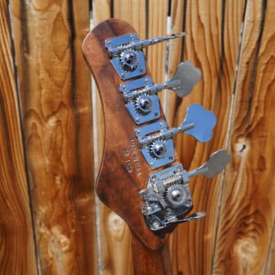 Dean USA Custom Hillsboro - Oiled Cocobolo Top 4-String Electric Bass Guitar w/  Black Tolex Case (2023) image 10