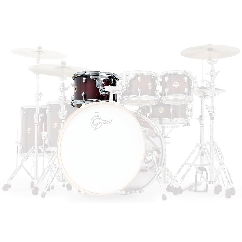Gretsch Catalina Maple Rack Tom - 12x8 - Deep Cherry Burst image 1