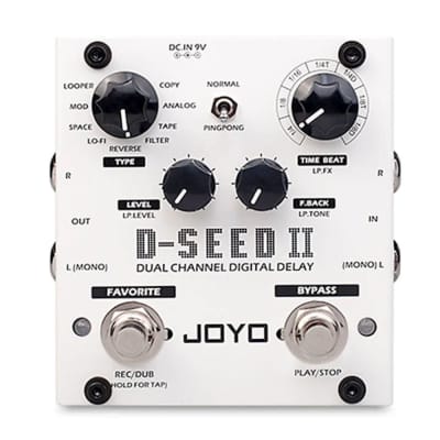 Reverb.com listing, price, conditions, and images for joyo-d-seed-ii-stereo-delay-pedal