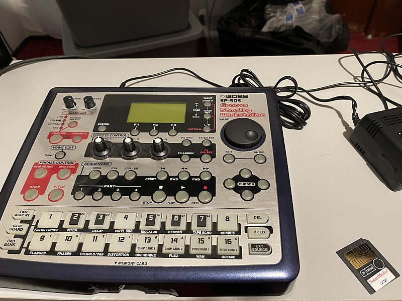 Roland SP-505 2002 Silver/Red (Includes 128MB Sample SD Card)