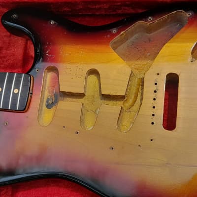 Fender Stratocaster 1963 Body sunburst factory refin image 1