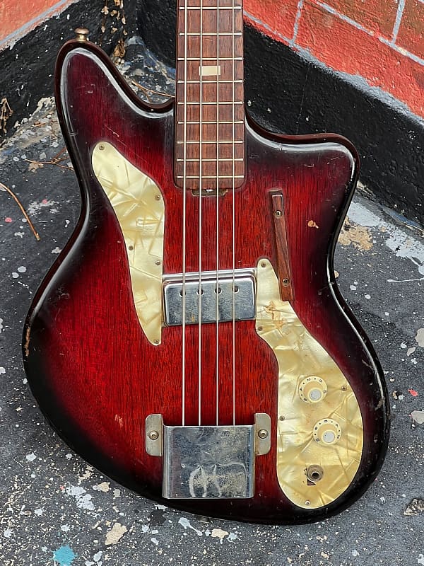 Ibanez model 1950 Bass 1961 very rare solid body in a nice Sunburst w/1 Humbucker just crazy cool. image 1
