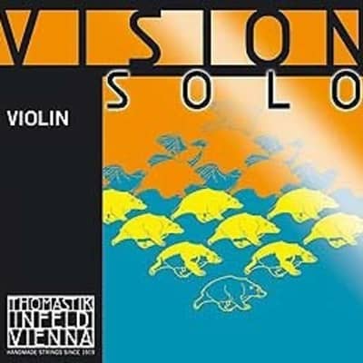 Thomastik Vision Solo 4/4 Violin String Set - Medium Gauge - with Aluminum Wound D String image 1