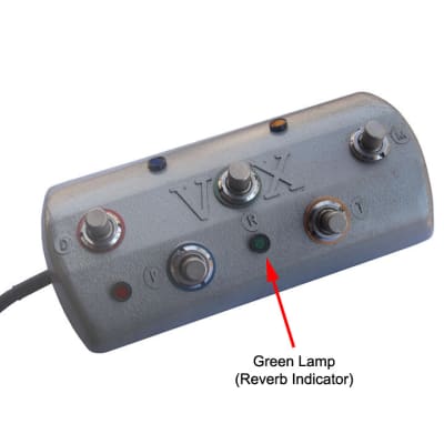 Vox Green Foot Pedal Indicator Lamp Assembly image 2
