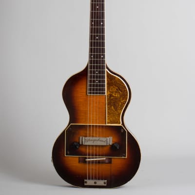 Slingerland  Songster Model 401 Solid Body Electric Guitar (1936), ser. #132, original black hard shell case. for sale