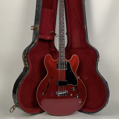 Gibson EB-2 1968 - Sparkling Burgundy Metallic WITH HARDCASE image 11