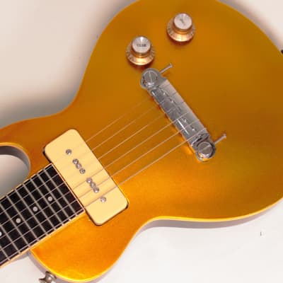 Very Rare. Camel MINI Les Paul 198* GOLD TOP and P-90. image 2
