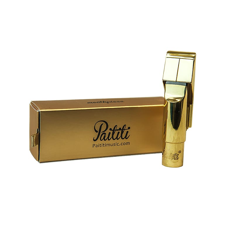 Paititi Professional Gold Plated Alto Saxophone Metal Mouthpiece #7 … image 1