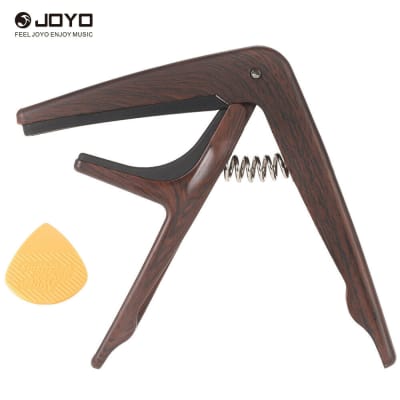 Joyo JCP01 Capo for Steel String Acoustic/ Electric Guitar-Wood Look - Jam Music Instruments for sale