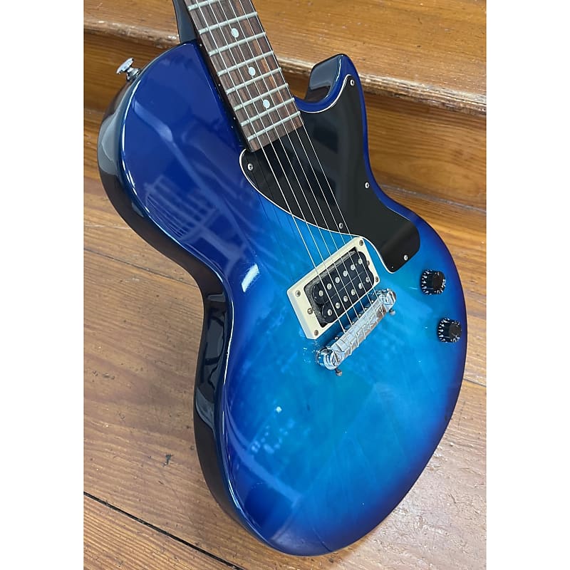 SECONDHAND Epiphone Les Paul Junior - Blue Burst | Reverb