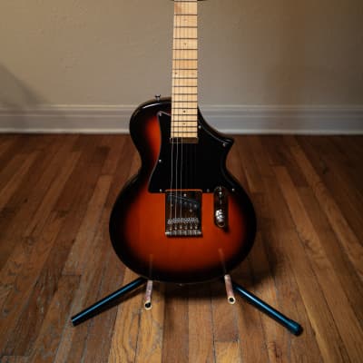 Voyage-Air Telair 2014 Folding Travel Electric Guitar 2014 Tobacco Burst image 1