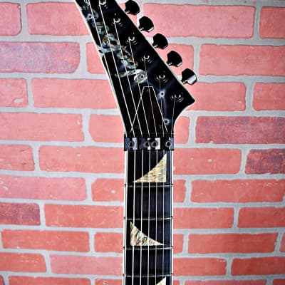 Jackson Custom Shop Arch Top Soloist 7-String 3-Pickup Reverse Headstock 2008 Double-Sided Graphic image 13