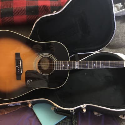 Epiphone AJ-18S-VS Acoustic Guitar w/ Hard Shell Case | Reverb