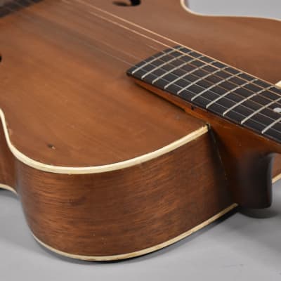 1940s Epiphone Natural Finish Archtop Acoustic Guitar image 5