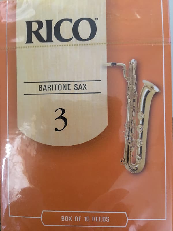 Rico Baritone Saxophone Reeds - Strength 3.0 (10-Pack) image 1