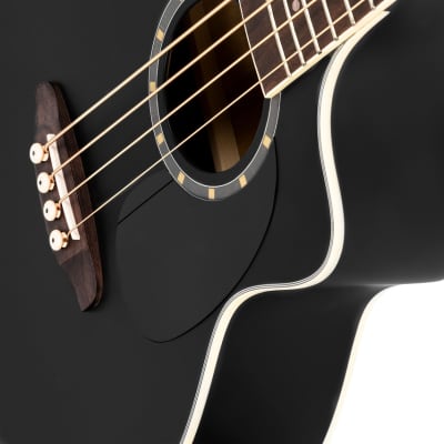 ORTEGA D7CE-SBK-4 Acoustic Bass 4-Str. ortega Cutaway, Mahagoni/Fichte image 2