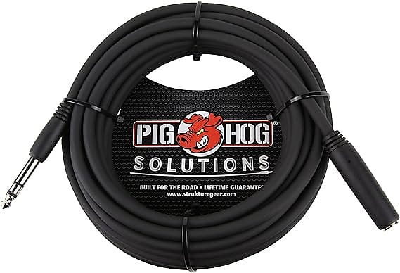 Pig Hog Solutions - 25ft Headphone Extension Cable, 1/4" image 1