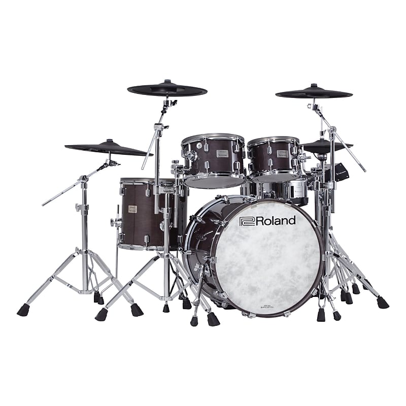 Roland V-Drums Acoustic Design 706 Kit - Gloss Ebony Finish image 1