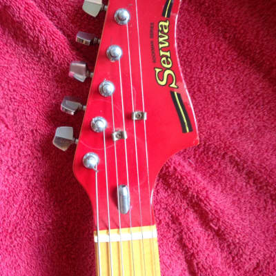 Vintage MIJ Matsumoku Sewia Rockman Series Red Duo Sonic Type Guitar (Ibanez Plant) image 3