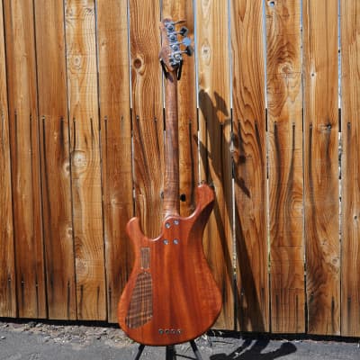 Dean USA Custom Hillsboro - Oiled Cocobolo Top 4-String Electric Bass Guitar w/  Black Tolex Case (2023) image 3