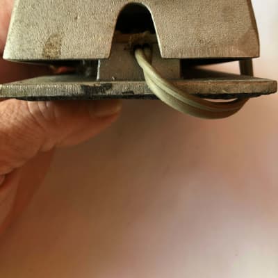 Wurlitzer Momentary Switch/ Pedal  1960's?   Silver Metal color image 5