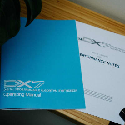 YAMAHA DX7 mk1 Operating Manual + Performance Notes | High quality 2020 Reprint Bild 1