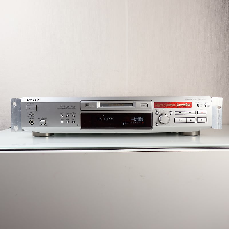Sony MDS-JE530 MiniDisc Deck - Made in Japan 1998 - Silver  			
