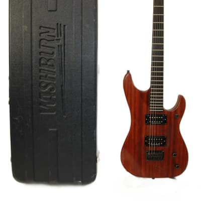 Rare 2002 Washburn NX6 USA Custom Shop Paduak Ebony Hardtail N4 Electric Guitar, Natural w/ Case for sale