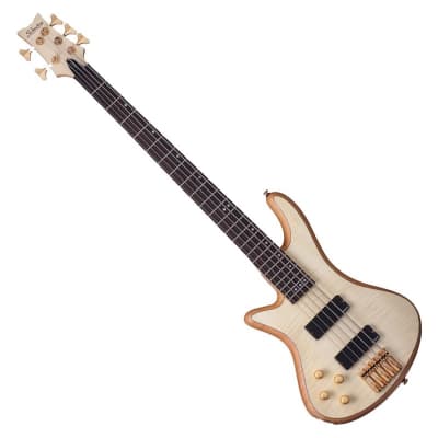 Schecter Stiletto Custom-5 Left-Handed Bass Gloss Natural Satin 2542 image 8