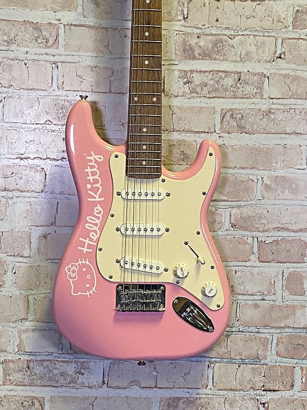 Squier HELLO KITTY MINI Electric Guitar (Buffalo Grove, IL) | Reverb