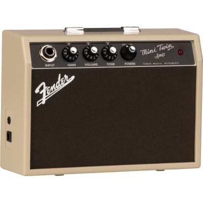 Fender Mini '65 Twin Battery Powered Guitar Combo Amp, Blonde image 2