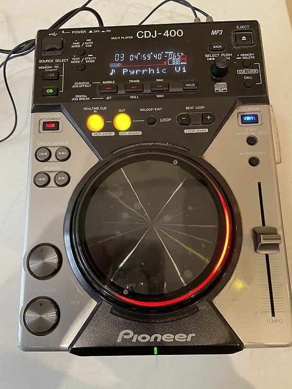 Pioneer CDJ-400 2009年製 Pioneer DJ CDJ-400 Pair Digital CD Player DJ Turntable CDJ