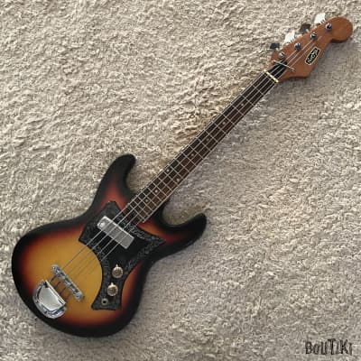 Norma EG-460-1B Bass Guitar 1970s Sunburst in Original Box image 5
